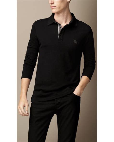 burberry long sleeve polo amazon|mens burberry polo.